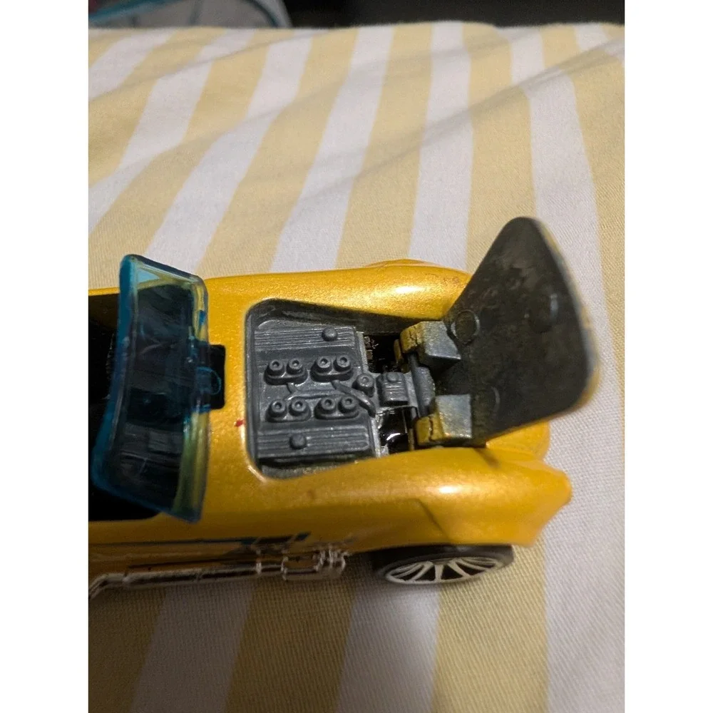 🔥 HOT WHEELS 427 FORD SHELBY HOOD OPENS 3923 YELLOW THAILAND DIECAST TOY CAR